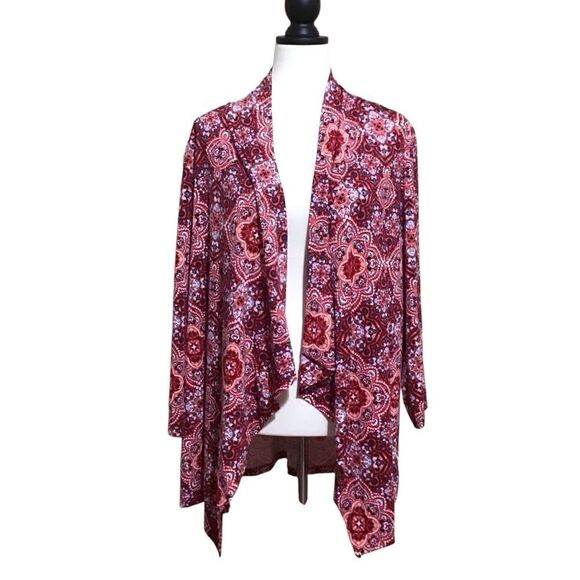 Kim Rogers Mandala Print Open Front Cardigan XL - Picture 1 of 6